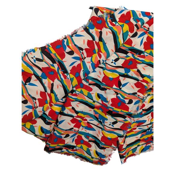 Vintage Liberty London Abstract Floral Print Scarf - Picture 2 of 9